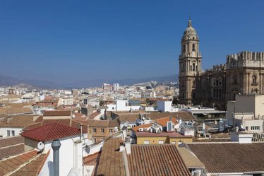 Blick über die Dächer von Malaga