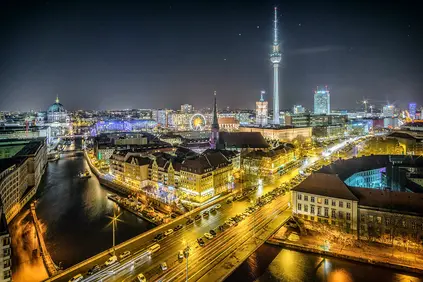 Berlin bei Nacht - Skyline